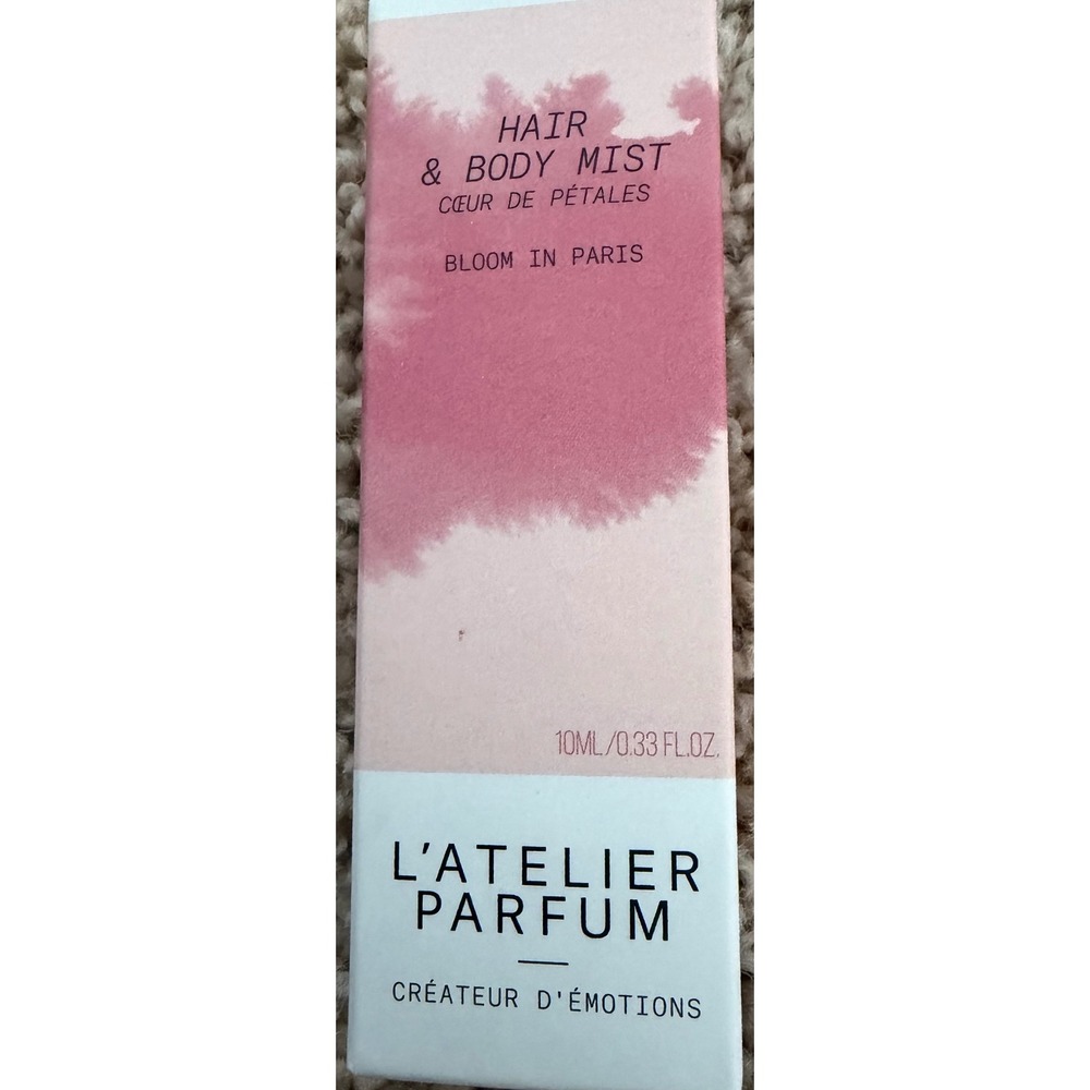 L'Atelier Parfum Coeur de Petales Hair & Body Mist 10ml 0.33oz Travel Spray NEW